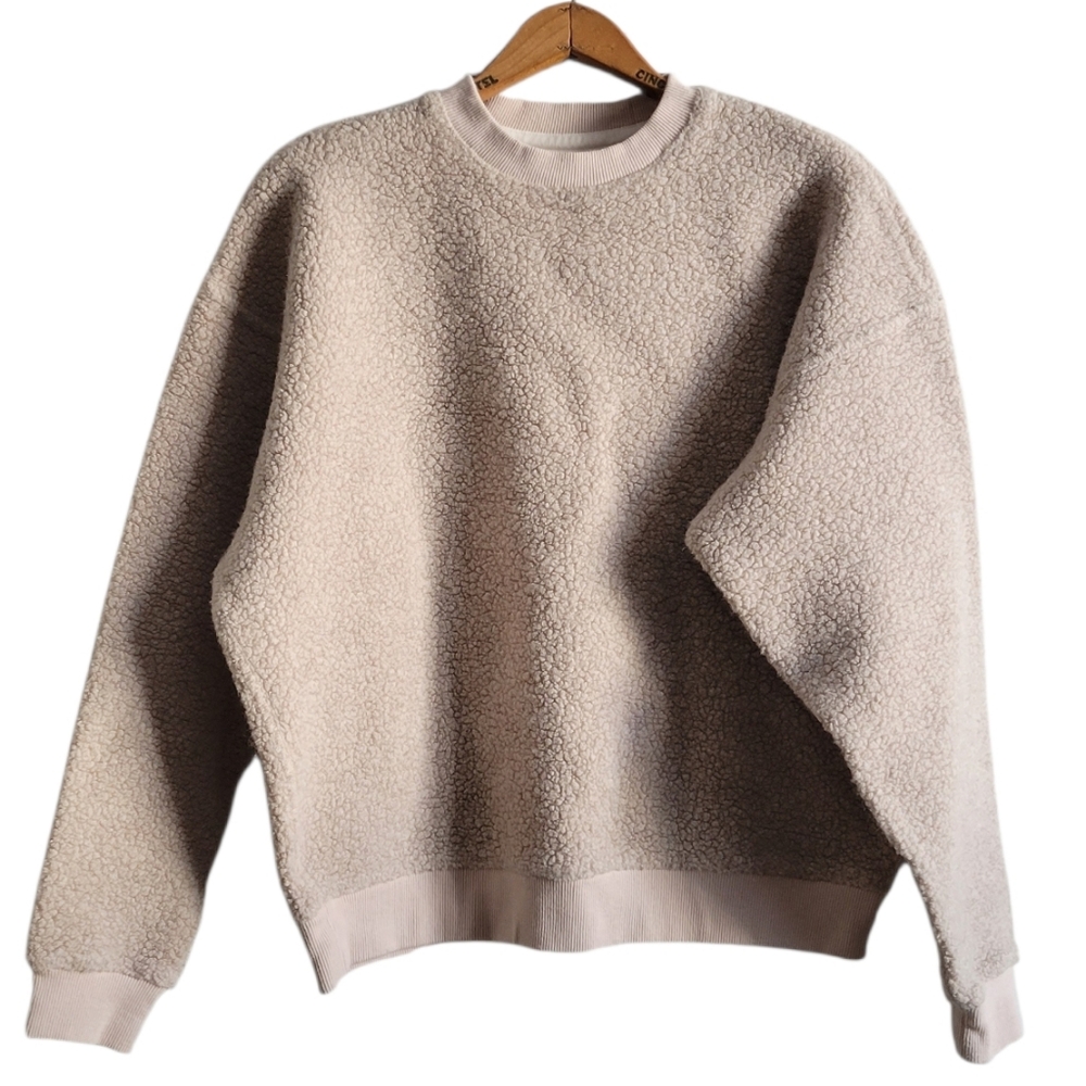 OUTDOOR VOICES Mega Fleece Wool Blend Sweatshirt Small